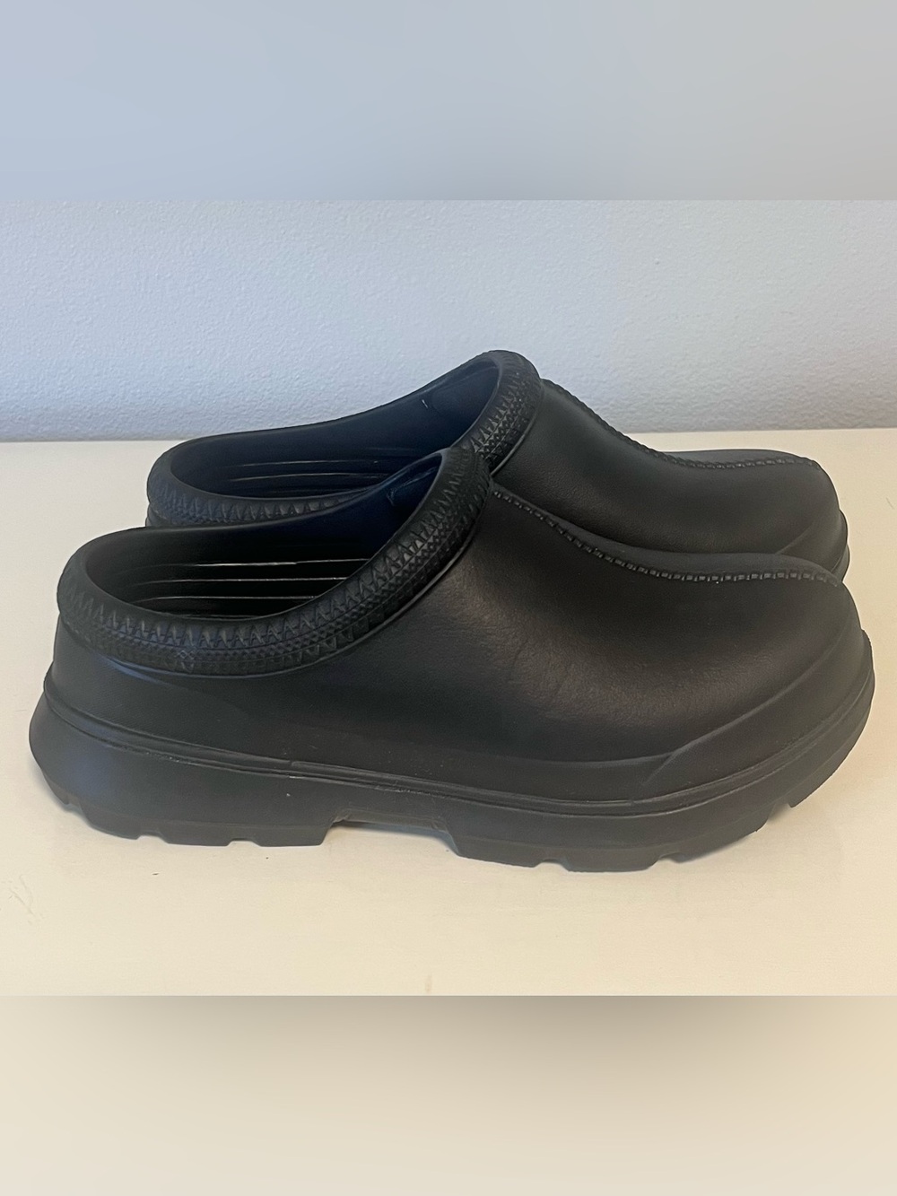 UGG Tasman X Clogs Black Waterproof Slip On Moccasin Shoes women’s 10 NO liner